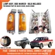 Chrome Grey Corner Turn Signal Lamp Light For Nissan Datsun D21 TD Pickup 86-92