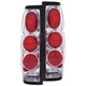 Anzo 211116 Tail Light For Nissan D21 1986-1994 Left and Right Chrome Housing