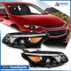 PAIR/SET Projector Headlights Assembly W/ Bulbs For Chevy Malibu 2016 2017 2018