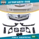 9PC For Acura TSX 2009 2010 Chrome Grille Fog lights Bumper Headlight Brackets