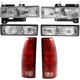 Headlight Tail Light Kit For 1994-98 Chevy C1500 K1500 GMC C1500 Left and Right