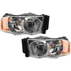 Headlight Assembly Set For 2002-05 Dodge Ram 1500 2003-05 Ram 2500 Left Right