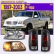 For 1997-2003 Ford F150 Chrome Headlights+Amber Corner Signal Lamp & Tail Lights