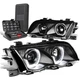 For 1996-2003 BMW E46 3D LED Turn Signal Black Projector Headlight Lamp+Tool Box