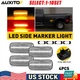 Clear Amber Red LED Side Marker Lights Fit 2010-2018 Dodge Ram 2500 3500 4-20X