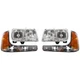 Headlight Kit For 1999-2000 GMC Yukon Cadillac Escalade Left and Right Halogen