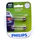 Philips LongerLife 6411 10W Two Bulbs Trunk Cargo Light Replace Stock Lamp