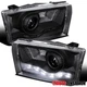 LED Strip Fit 1999-2004 Ford F250 F350 F450 SuperDuty Black Projector Headlights