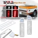 Clear Full LED Tail Backup Lamp Tailights For 1967-1972 Chevy / GMC Pickup Truck