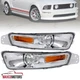Clear Bumper Lights Fits 2005-2009 Ford Mustang Parking Signal Lamps L+R 05-09