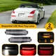 2X  For Nissan 350Z 2003-2009 Clear LED Turn Signal Sequential Backup Brake Lamp