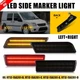 2X LED Rear Side Marker Lights Red For Ford Transit Connect 10-13 #9T1Z15A201-A