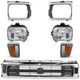 Halogen Headlight Driver and Passenger Side For 1992-1995 Toyota Pickup