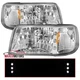 Clear LED Headlights Fits 1993-1997 Ford Ranger Corner Lamp 1PC Style Left+Right