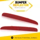 Fits 2017-2021 Honda Civic Hatchback Red Lens Rear Bumper Reflectors Assemblies