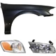 Headlight Kit For 2000-2001 Toyota Camry Right 3pc