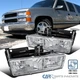 Fits 1988-1998 C10 C/K Silverado Sierra Suburban Clear Headlights Head Lamps