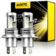 AUXITO H4 9003 Super White 30000LM Kit LED Headlight Bulbs High Low Beam 6500K