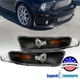 Fits 2005-2009 Ford Mustang GT V6 Black Corner Signal Bumper Lights Parking Lamp