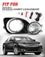 Fog Lights For 2010-2011 Toyota Camry LE XLE Clear Glass Lens Wiring Switch Set