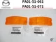 Mazda SA22C RX7 RX-7 Front Comb Turn Signal Lens Lamp R&L SET Genuine FA01-51-06