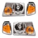 Halogen Headlights w/ Corner Park Signal Lights fit 06-11 Ford Ranger 4 Pc Set