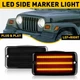 For 1997-2006 Jeep Wrangler TJ Smoke Bumper Signal Fender Side Marker Lights 2X