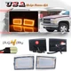4X Clear Amber LED Front Side Marker Light For 88-93 Chevy Truck Pickup C/K 1500