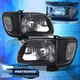 For 01-04 Toyota Tacoma Black Driving Headlights + Signal Corner Pair Lamps Set