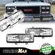For Chevy GMC Van Jimmy Pickup Truck Front Turn Signal Park Light Housings Clear