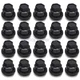 FIT FOR CHEVROLET S10 BLAZER GMC JIMMY SONOMA 20 PCS BLACK LUG NUT COVERS CAP US