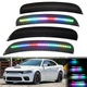 Front Rear 4PCS LED Side Marker Lights Bumper Lamps For 2015-2023 Dodge Charger