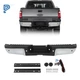 For Ford F-250 F-350 Super Duty 2008-2016 Chrome Steel Rear Step Bumper Assembly