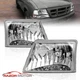 1998 1999 2000 Ford Ranger Chrome Factory Style Headlights Head lamps Set