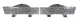 1983-88 Monte Carlo SS Front lower Fascia Clear Marker parking Light lens 