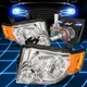 Fit 2008-2012 Ford Escape Cd2 Signal Headlight Lamps W/LED Kit Slim Style Chrome