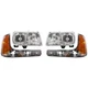 Headlight Kit for 1999-2000 GMC Yukon Cadillac Escalade Halogen 4-Piece Set
