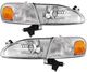 Chrome Headlight & Corner Signal Light Set For Toyota For Corolla 1998-2000