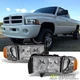 Chrome 1999 2000 2001 Dodge Ram 1500 Pickup Sport Headlights w/ Corner Lights
