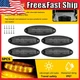 For Freightliner Cascadia OE-Fit Smoked Amber LED Roof Clearance Marker Light 5x