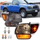 KUAFU For Toyota Tacoma 2001-04 Headlights Corner Lamp Turn Signal Light Smoked