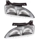 Headlamp Set For 1995-1999 Chevrolet Cavalier Left Right LH RH Halogen Assembly