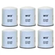 WIX Set of 6 Engine Oil Filters Spin-On For Chevy G30 Peugeot 304 404 504 505