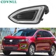 For Ford Edge 2015-2018 Left Side Front Bumper LED DRL Fog Light Lamp Cover Trim
