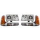 Headlight Set Halogen For 1999-2000 Cadillac Escalade GMC Yukon