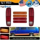 6Pcs Full LED Tail Light & Side Marker Fender For 1975-1991 Ford Econoline Van