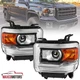 Projector Headlights Fits 2014-2015 GMC Sierra 1500 Base Denali Lamps L+R 14-18