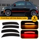 4PCS LED Smoked Side Marker Lights Front+Rear For 12-17 Fiat 500 Abarth Model A+