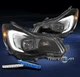 For 2012-2015 Subaru Impreza LED Black Projector Headlight +Blue DRL Kit Signal