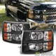 Black 2007-2013 Chevy Silverado 1500 2500 3500 Headlights Headlamps 08 09 10 11 Black 2007-2013 Chevy Silverado 1500 2500 3500 Headlights Headlamps 08 09 10 11